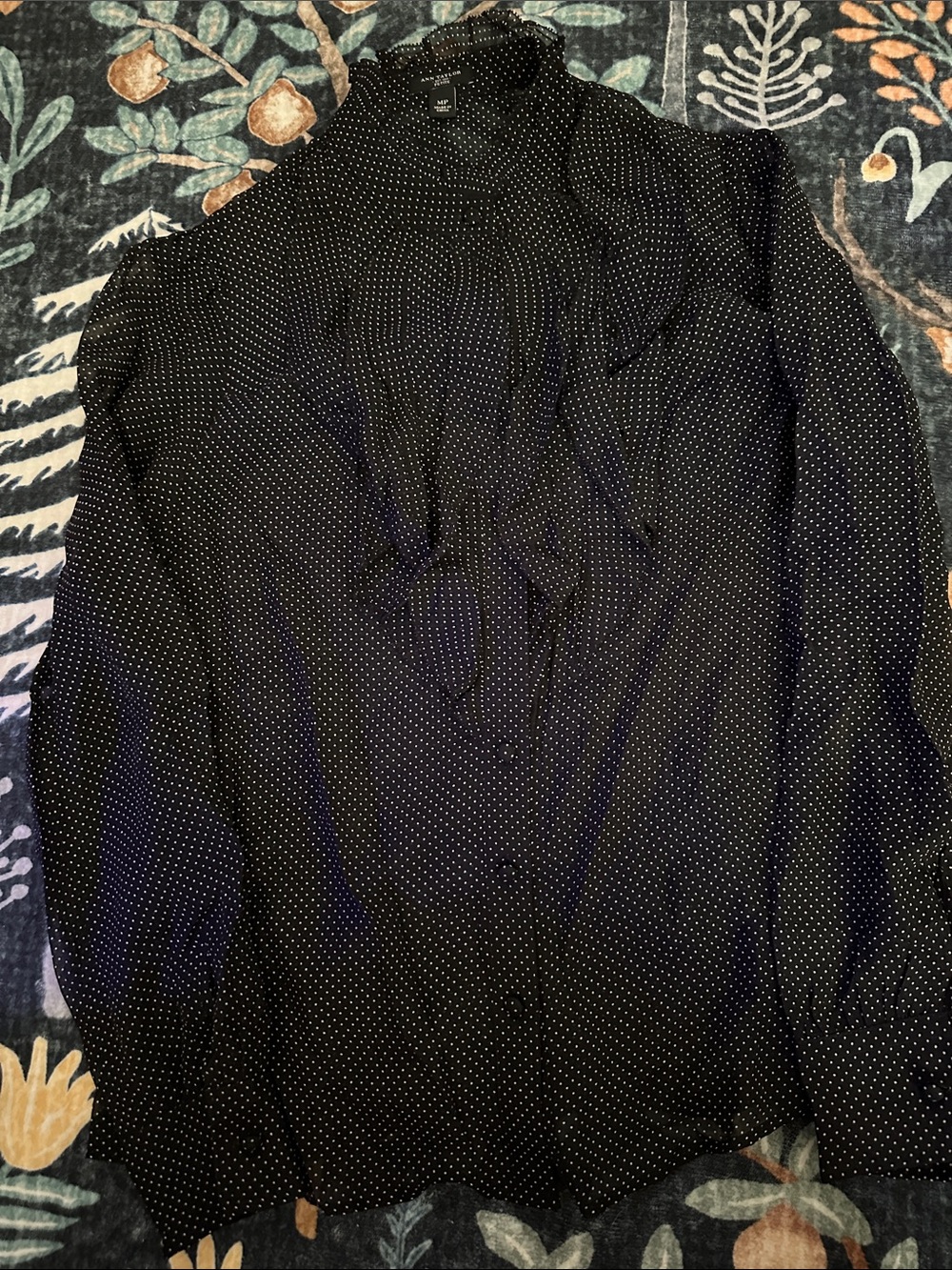 Ann Taylor Silk Ruffle Blouse
